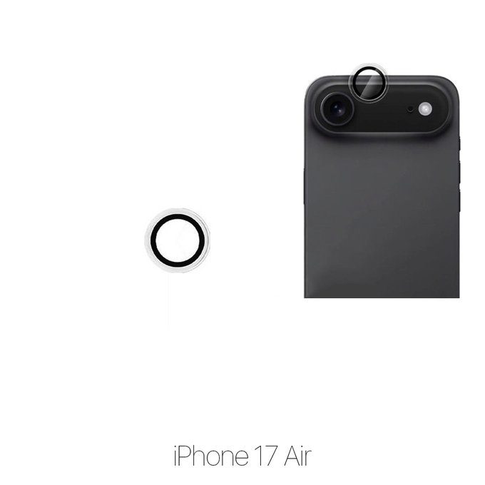 FixPremium Glass - Verre Trempé Caméra Arrière sans Cadre pour iPhone 17 Air