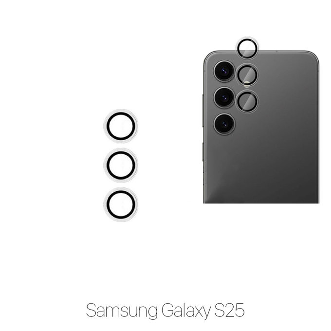 FixPremium Glass - Verre Trempé Caméra Arrière sans Cadre pour Samsung S25