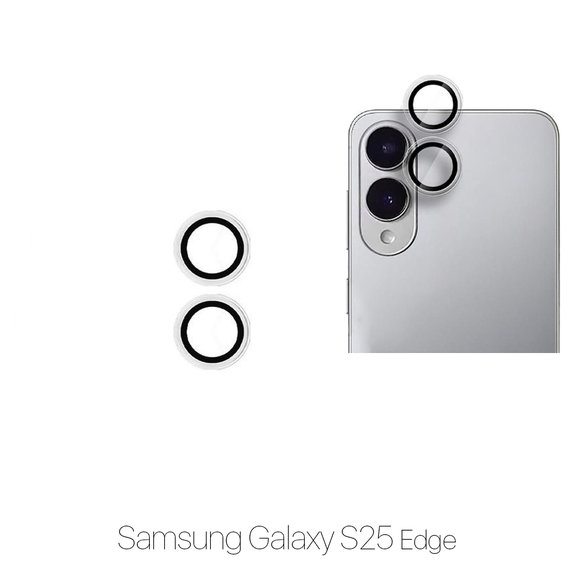 FixPremium Glass - Verre Trempé Caméra Arrière sans Cadre pour Samsung S25 Edge