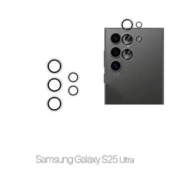 FixPremium Glass - Verre Trempé Caméra Arrière sans Cadre pour Samsung S25 Ultra