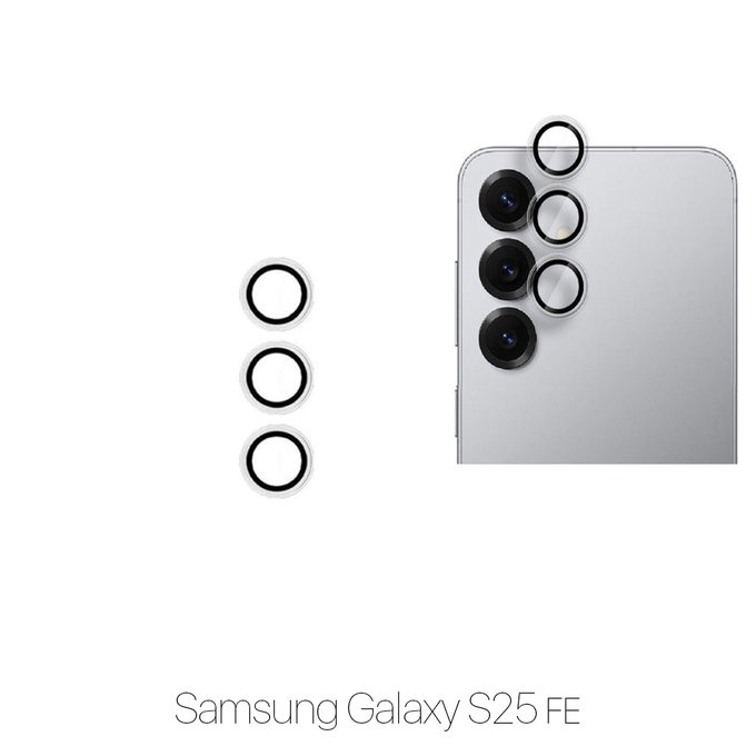 FixPremium Glass - Verre Trempé Caméra Arrière sans Cadre pour Samsung S25 FE