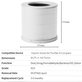 Xiaomi Smart Air Purifier 4 Compact - Filtre HEPA (Charbon actif) (White)