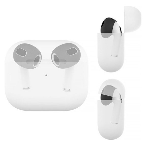 Embouts en silicone de rechange pour Apple AirPods 3, Blancs