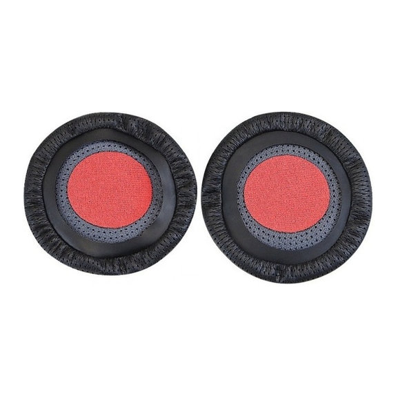 Coussinets de rechange pour Poly Blackwire 3200, Mousse à mémoire + cuir PU, Noires, 1 Paire