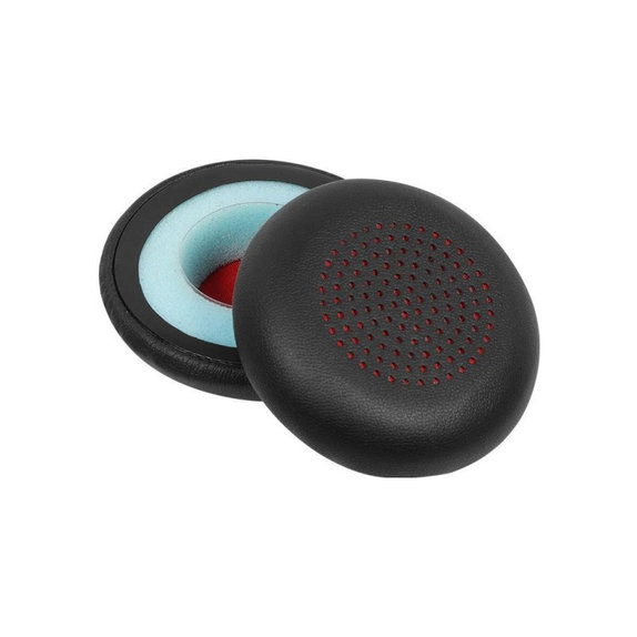 Coussinets de rechange pour Poly Blackwire 5200, Voyager 5200, Mousse à mémoire + cuir PU, Noires, 1 Paire