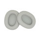 Coussinets de rechange pour Sony WH-1000XM6, Mousse à mémoire + cuir PU, Blanches, 1 Paire