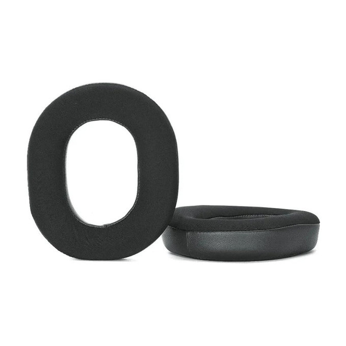 Coussinets de rechange pour Razer Blackshark V3 Pro, Mousse à mémoire + Textile, Noires, 1 Paire