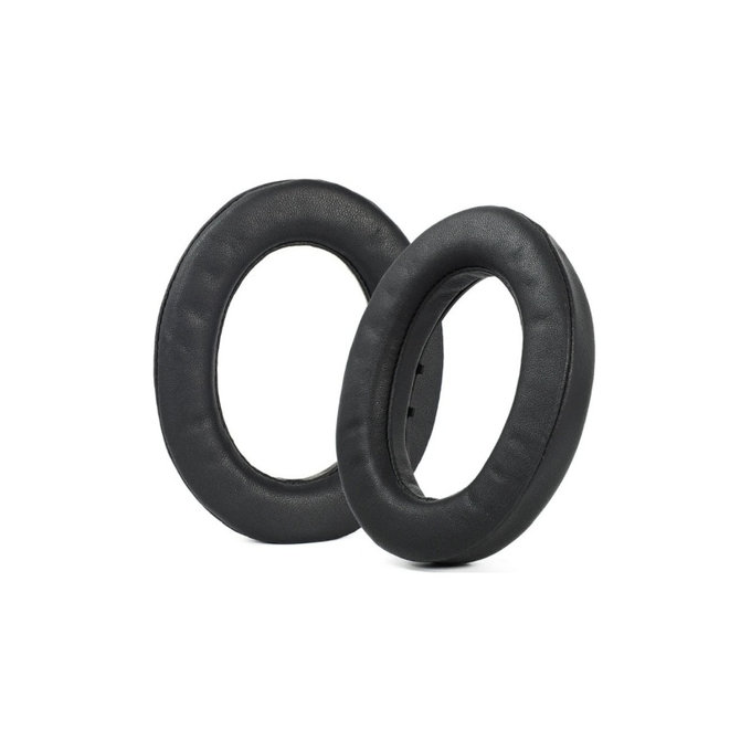 Coussinets de rechange pour Sennheiser HD490 Pro, HD490 Pro Plus, Mousse à mémoire + cuir PU, Noires, 1 Paire