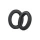 Coussinets de rechange pour Sennheiser HD490 Pro, HD490 Pro Plus, Mousse à mémoire + cuir PU, Noires, 1 Paire