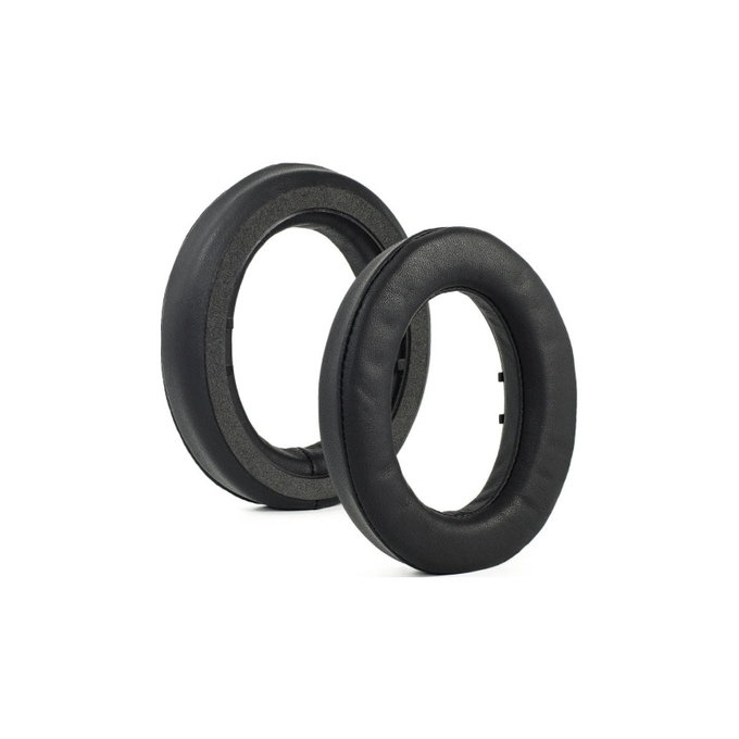 Coussinets de rechange pour Sennheiser HD490 Pro, HD490 Pro Plus, Mousse à mémoire + cuir PU, Noires, 1 Paire