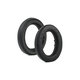 Coussinets de rechange pour Sennheiser HD490 Pro, HD490 Pro Plus, Mousse à mémoire + cuir PU, Noires, 1 Paire