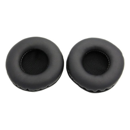 Coussinets de rechange pour AKG K518, K518DJ, K81, K518LE, Mousse à mémoire + cuir PU, Noires, 1 Paire