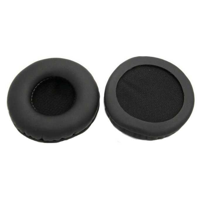 Coussinets de rechange pour AKG K518, K518DJ, K81, K518LE, Mousse à mémoire + cuir PU, Noires, 1 Paire