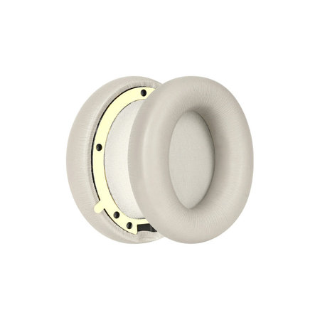 Coussinets de rechange pour Beats Studio Pro, Mousse à mémoire + cuir PU, Grises, 1 Paire