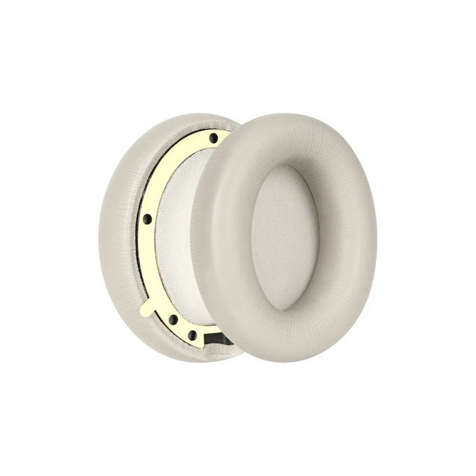 Coussinets de rechange pour Beats Studio Pro, Mousse à mémoire + cuir PU, Grises, 1 Paire