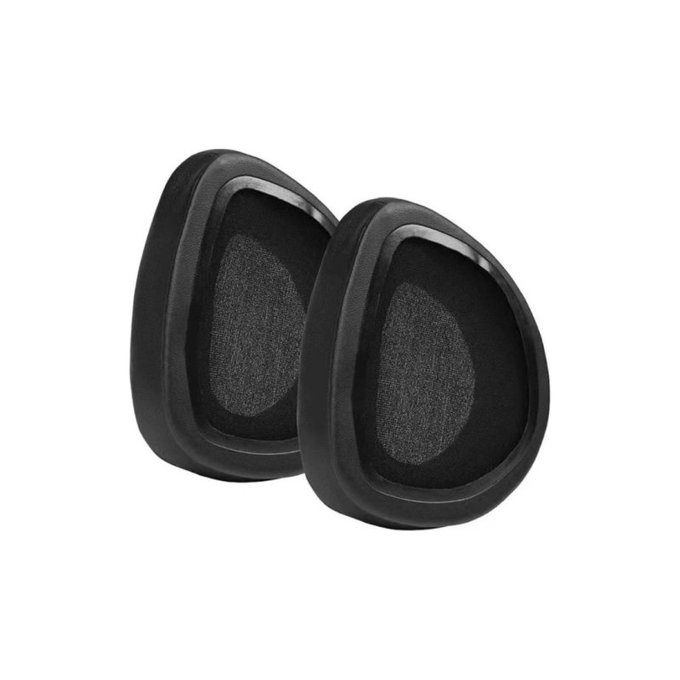 Coussinets de rechange pour Asus ROG Delta, Delta S, Mousse à mémoire + cuir PU, Noires, 1 Paire