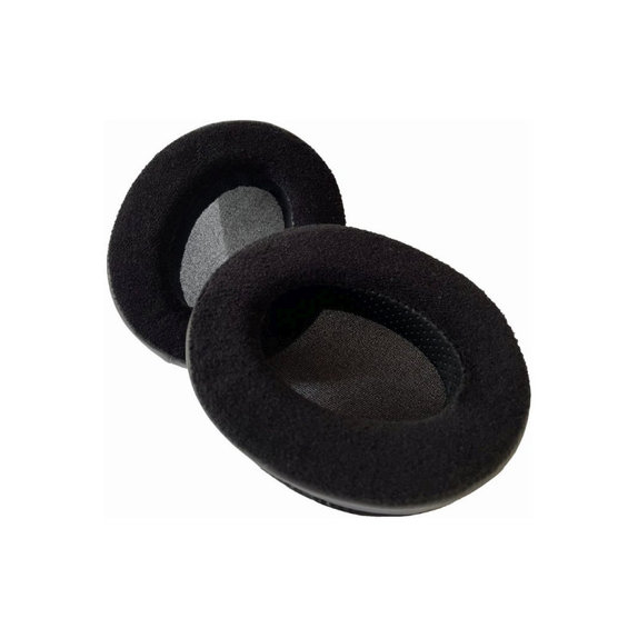 Coussinets de rechange pour Audio-Technica ATH-M50X, M50XBT, M40X, MSR7, Mousse à mémoire + cuir PU + suède, Noires, 1 Paire