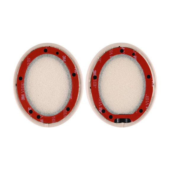 Coussinets de rechange pour Beats Studio 2.0 et 3.0, Mousse à mémoire + cuir PU, Beiges, 1 Paire