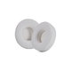 Coussinets de rechange pour Beats Solo 4, Mousse à mémoire + cuir PU, Blanches, 1 Paire