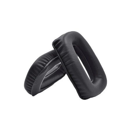 Coussinets de rechange pour Beyerdynamic DT 100, DT 150, DT 190, Mousse à mémoire + cuir PU, Noires, 1 Paire