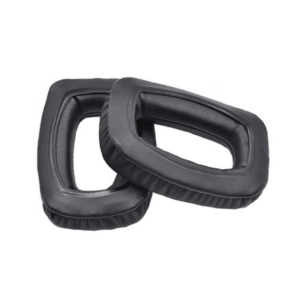 Coussinets de rechange pour Beyerdynamic DT 100, DT 150, DT 190, Mousse à mémoire + cuir PU, Noires, 1 Paire