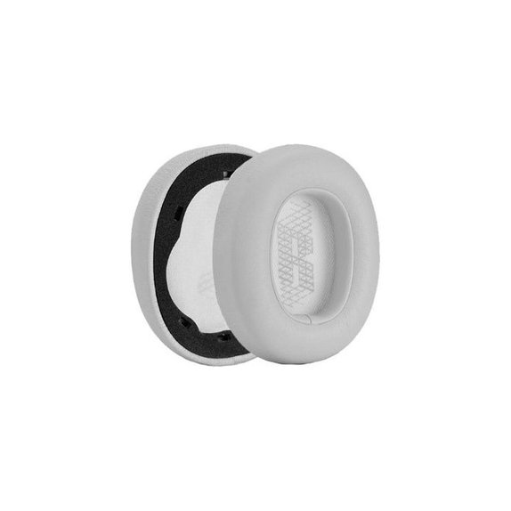 Coussinets de rechange pour JBL E65BTNC, Duet NC, Live 650BTNC, Live 660NC, Mousse à mémoire + cuir PU, Grises, 1 Paire