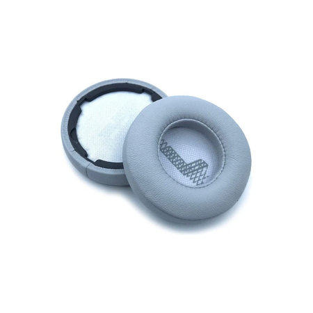 Coussinets de rechange pour JBL Live 400BT, 460NC, Mousse à mémoire + cuir PU, Grises, 1 Paire