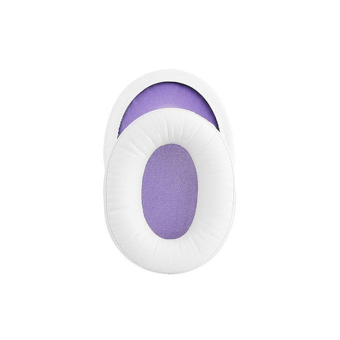 Coussinets de rechange pour Kingston HyperX Cloud Alpha Gaming, Mousse à mémoire + cuir PU, Blanches, 1 Paire