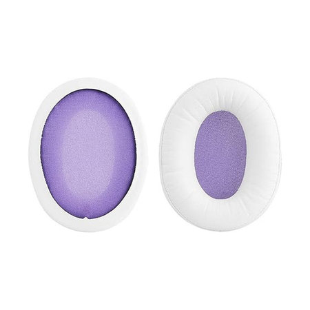 Coussinets de rechange pour Kingston HyperX Cloud Alpha Gaming, Mousse à mémoire + cuir PU, Blanches, 1 Paire