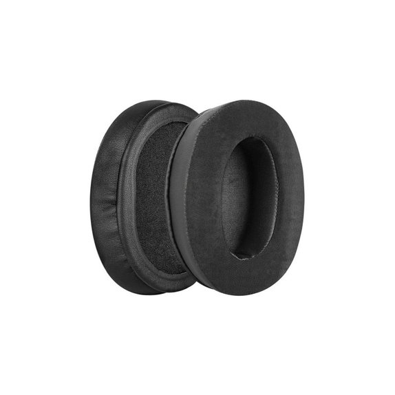 Coussinets de rechange pour Kingston HyperX Cloud, Mousse à mémoire + Néoprène + cuir PU, Noires, 1 Paire