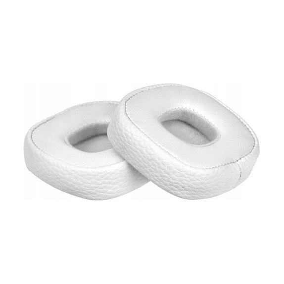 Coussinets de rechange pour Marshall Major IV, Mousse à mémoire + cuir PU, Blanches, 1 Paire