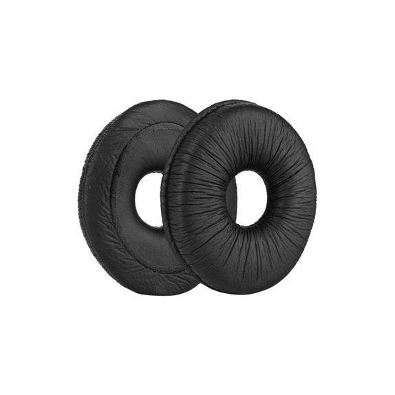 Coussinets de rechange pour Panasonic Technics RP-DJ1200, RP-DJ1205, RP-DJ1210, Mousse à mémoire + cuir PU, Noires, 1 Paire