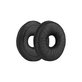 Coussinets de rechange pour Panasonic Technics RP-DJ1200, RP-DJ1205, RP-DJ1210, Mousse à mémoire + cuir PU, Noires, 1 Paire