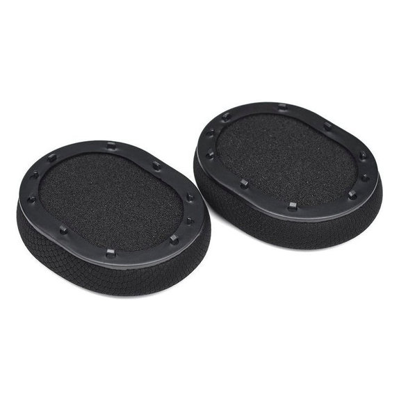 Coussinets de rechange pour Razer Blackshark V2, V2X, V2 Pro, V2 SE, Mousse à mémoire + Textile, Noires, 1 Paire