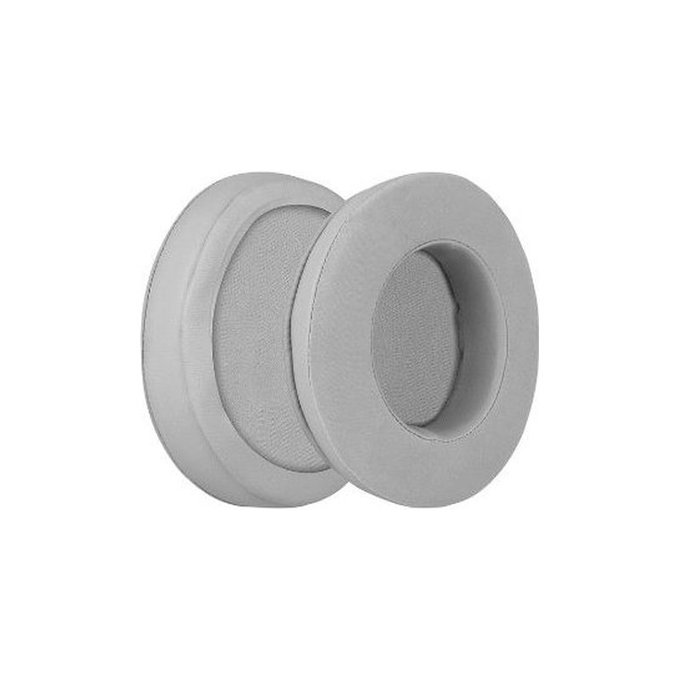 Coussinets de rechange pour Razer Nari et Kraken, Mousse à mémoire + cuir PU + Néoprène, Grises, 1 Paire