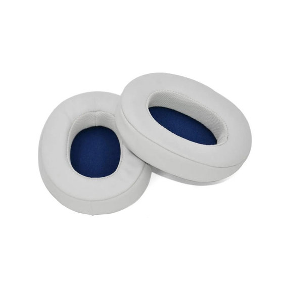 Coussinets de rechange pour SkullCandy Hesh 3.0 et Crusher, Mousse à mémoire + cuir PU, Grises, 1 Paire