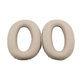Coussinets de rechange pour Sony WH-1000XM3, Mousse à mémoire + cuir PU, Beiges, 1 Paire