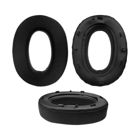 Coussinets de rechange pour Sony WH-1000XM2, Mousse à mémoire + Néoprène, Noires, Gel Rafraîchissant, 1 Paire