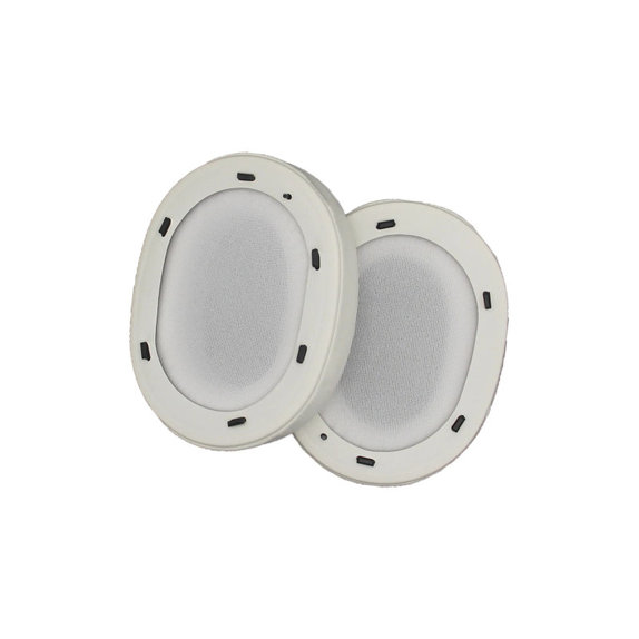 Coussinets de rechange pour Sony WH-ULT900N, Mousse à mémoire + cuir PU, Blanches, 1 Paire