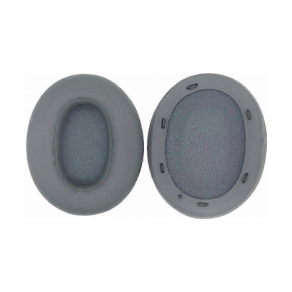 Coussinets de rechange pour Sony WH-ULT900N, Mousse à mémoire + cuir PU, Grises, 1 Paire