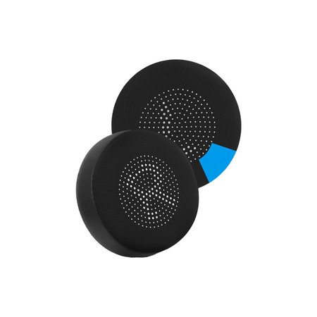 Coussinets de rechange pour Jabra Evolve 75, 75+, UC, MS, Mousse à mémoire + cuir PU, Noires, Gel Rafraîchissant, 1 Paire