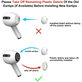Embouts en silicone de rechange pour Apple AirPods 3 Pro, lot de 3 (L, M, S), Blanc
