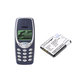Batterie pour Nokia 3310, 3330, 1220, 1260, 3560, 5510, 6650, 6800, BLC-2, Li-ion, 3.7V, 1100mAh, HQ