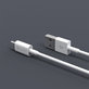 Câble USB / USB-C Smart, 2.1A, 2m, blanc, Devia
