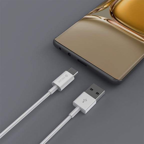 Câble USB / USB-C Smart, 2.1A, 2m, blanc, Devia