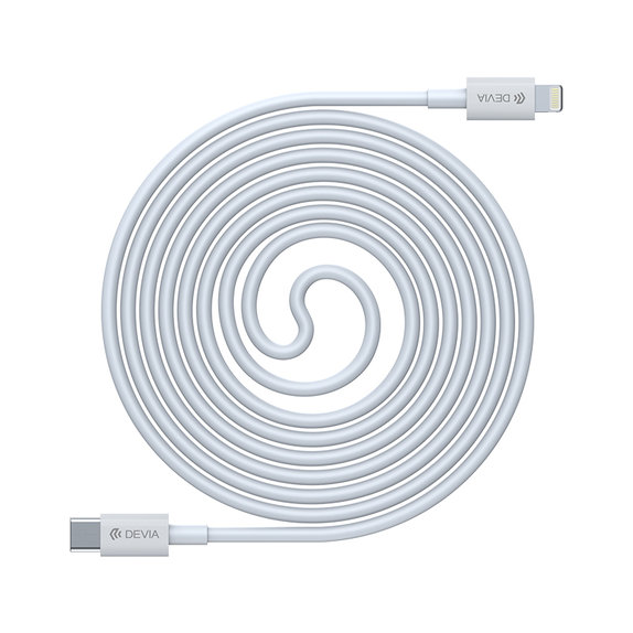 Câble Lightning / USB-C Smart, PD 20W, 1m, blanc, Devia