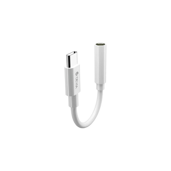Adaptateur Smart Jack 3,5mm / USB-C, blanc, Devia