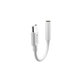 Adaptateur Smart Jack 3,5mm / USB-C, blanc, Devia