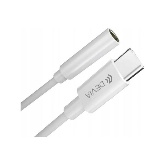 Adaptateur Smart Jack 3,5mm / USB-C, blanc, Devia