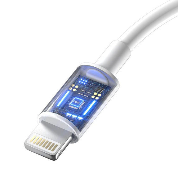 Câble Lightning / USB-C Smart, PD 27W, 2m, blanc, Devia